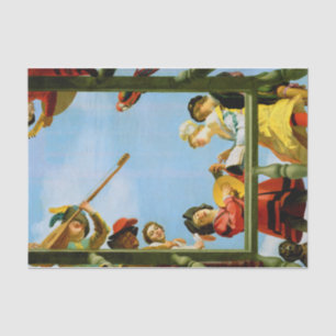 Papel De Seda Musical Group on Balcony Fine Art Dutch Painting