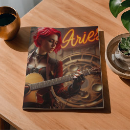 Papel De Seda Músico de Áries Zodíaco Guitarra Decoupage 