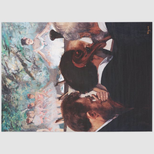 Papel De Seda Músicos de orquestra, Edgar Degas (Frente )