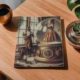 Papel De Seda Músicos Steampunk Vitorianos em Globo de Neve