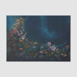 Papel De Seda Mysterious Twilight, Moth Floral Companion 