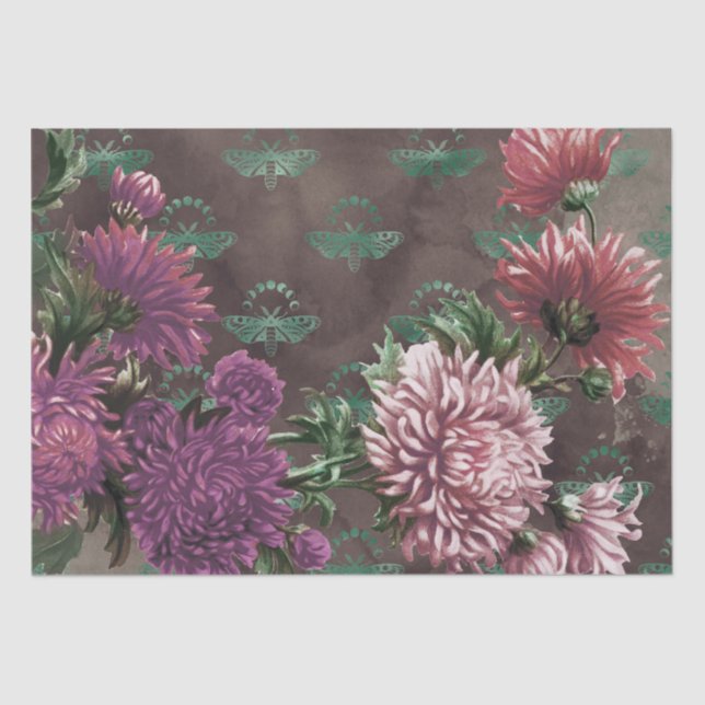 Papel De Seda Mystic Moon Phases Moth (Frente )