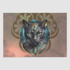 Papel De Seda Mystical cat of Egypt, black as night