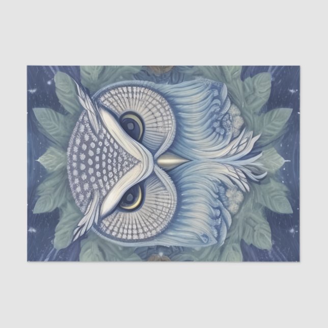 Papel De Seda Mystical Fantasy Forest Owl (Frente )