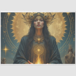 Papel De Seda Mystical Golden Goddess