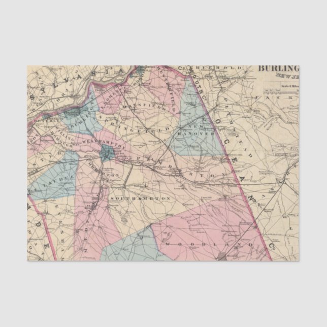 Papel De Seda N Burlington County, NJ (Frente )