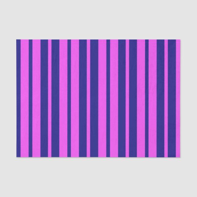 Papel De Seda Na moda azul roxo Design de padrão de faixa (Frente )