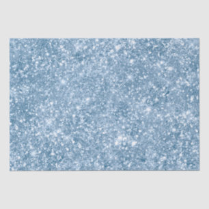 Papel De Seda Na moda Baby Blue Shimmer Glam Patterno