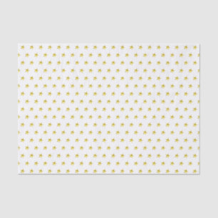 Papel De Seda na moda metálico com padrão de estrelas Dourado
