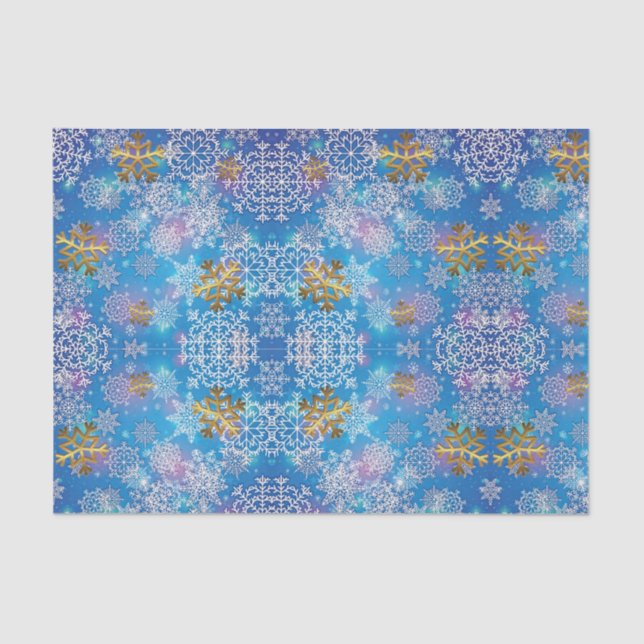 Papel De Seda Na moda Snowflake (Frente )