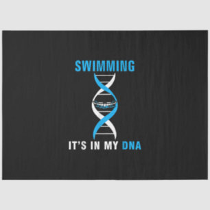 Papel De Seda Nadar É No Meu DNA, Engraçado Swimer, Nadar Lega