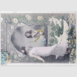 Papel De Seda namorados Art Nouveau 1904