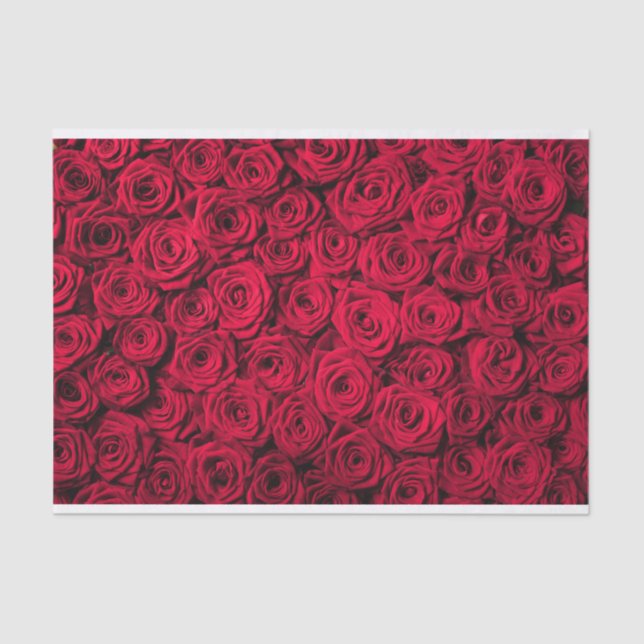 Papel De Seda Namorados das rosas vermelhas (Frente )
