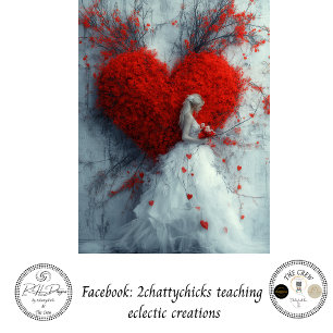 Papel De Seda Namorados Whimsical Heart & Lady