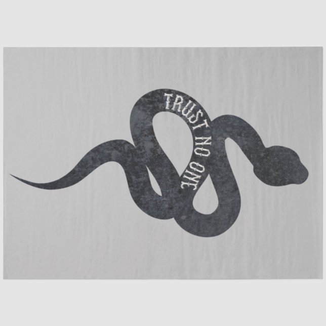 Papel De Seda Não Confie em Ninguém Serpente Cobra (Frente )