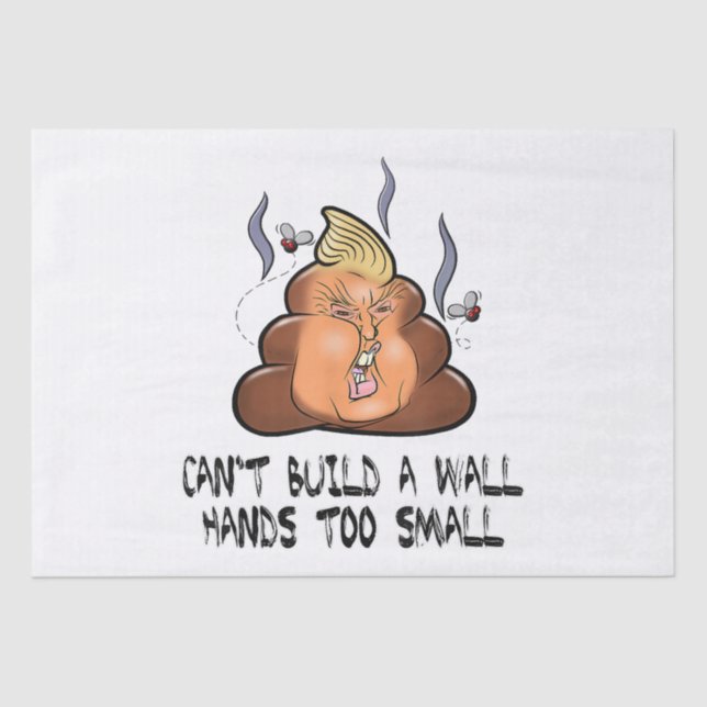 Papel De Seda Não é possível construir uma parede com mãos muito (Frente )