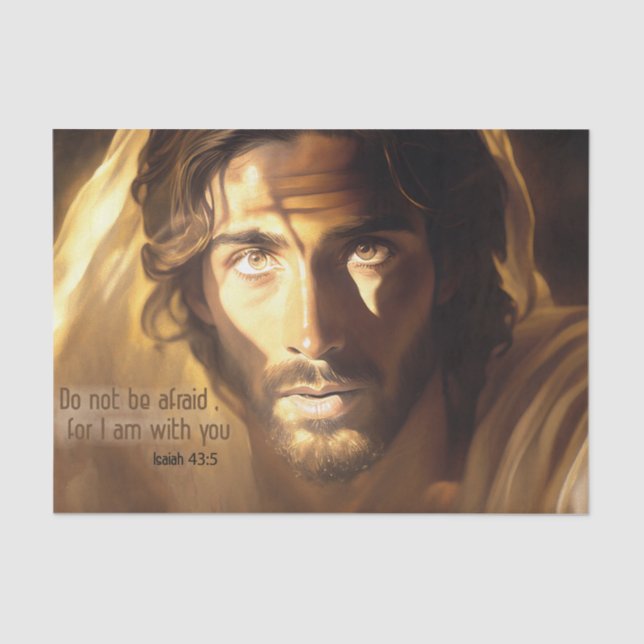 Papel De Seda Não tenha medo, estou com você. (Frente )