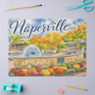 Papel De Seda Naperville Illinois Fonte de Dente-de-Leão Riverwa