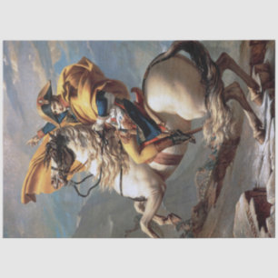 Papel De Seda Napoleão atravessando os Alpes, Jacques-Louis Davi
