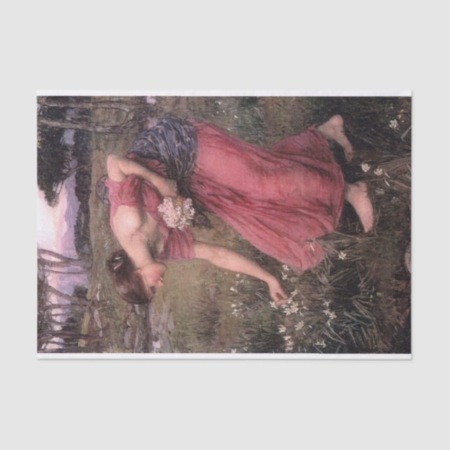 Papel De Seda Narciso por John William Waterhouse - 1912 (Frente )