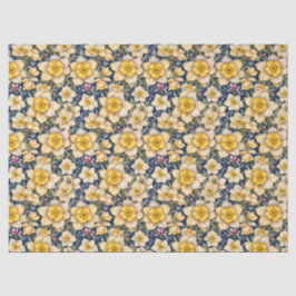 Papel De Seda Narcisos da Primavera Amarela
