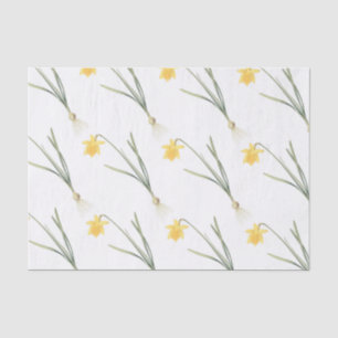 Papel De Seda Narcissus Flower Pattern