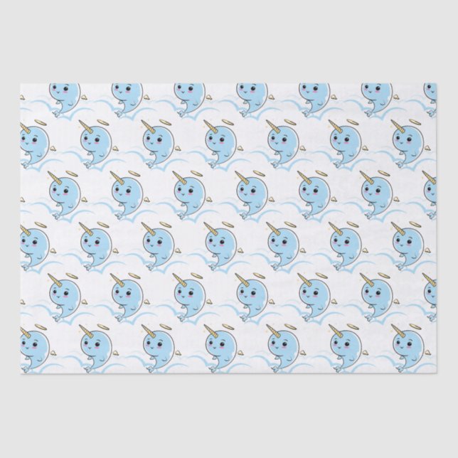 Papel De Seda Narwhal Angel Cutie (Frente )