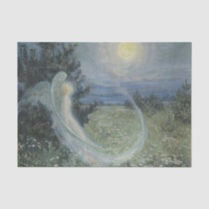 Papel De Seda Nascer da Lua com um Anjo por Yakunchikova