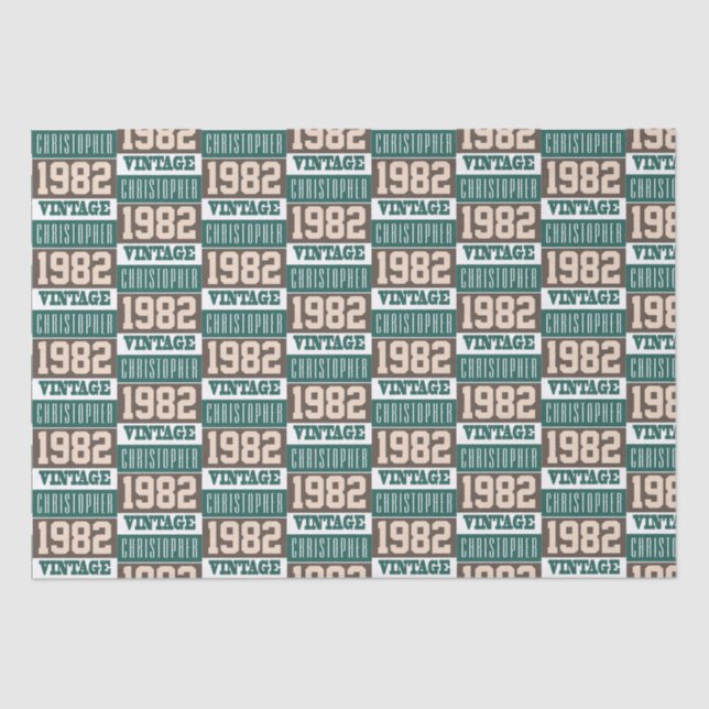 Papel De Seda Nascer em 1982 (Frente )