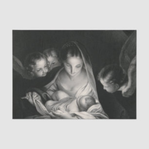 Papel De Seda Nascimento da natividade da Virgem Maria dos anjos