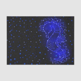 Papel De Seda natações do cavalo de mar nas luzes