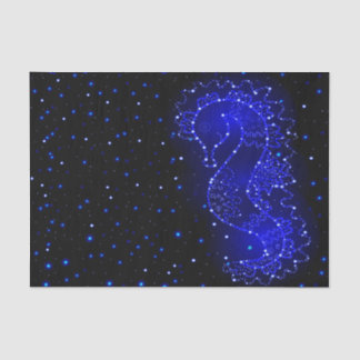 Papel De Seda natações do cavalo de mar nas luzes