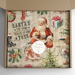 Papel De Seda Natais vintages Colagem de Dissociação<br><div class="desc">Natais vintages desvinculam papel de tecidos. Papel de tecido festivo para embrulhar os presentes de Natal. Projetado para você pelo Blackberry Boulevard.</div>