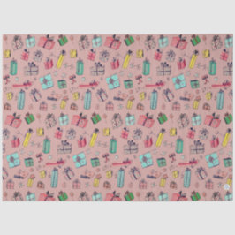 Papel De Seda Natais vintages Comprando presentes bonitos desenh