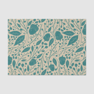 Papel De Seda Natais vintages Cozy Azul Bliss