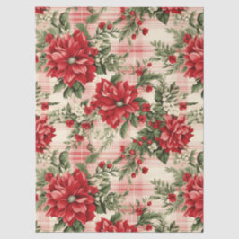 Papel De Seda Natais vintages - Florais - Desligar