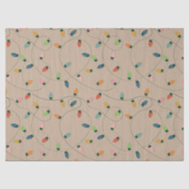 Papel De Seda Natais vintages Retroativos Acendem As Luzes Da Co