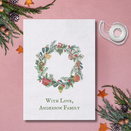 Papel De Seda Natais vintages Retroativos Fios e Ornamentos Pers