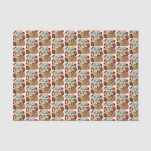 Papel De Seda natais vintages retror Papai noel parte com títul
