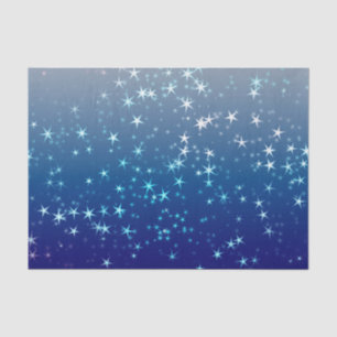 Papel De Seda Natal brilha estrelas céu azul