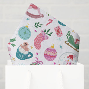 Papel De Seda Natal Caprichoso Colorido