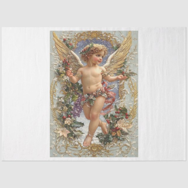 Papel De Seda Natal Cherub (Frente )