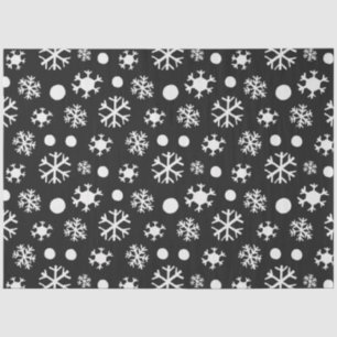 Papel De Seda Natal com Desenho de Linha Minimalista