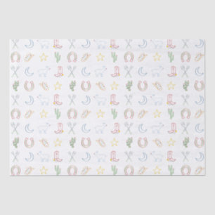 Papel De Seda Natal Cowboy Ocidental