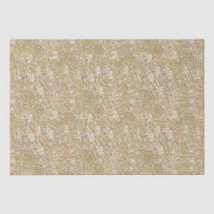 Papel De Seda Natal da Sequência Dourada Romântica de Lágrimas