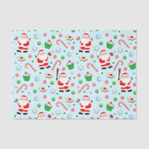 Papel De Seda Natal de Beisebol