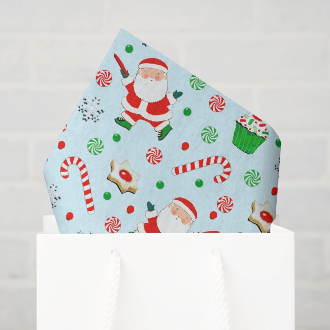 Papel De Seda Natal de Disc Golf (Sacola de presentes)