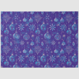 Papel De Seda Natal de Enfeites de natal Azuis