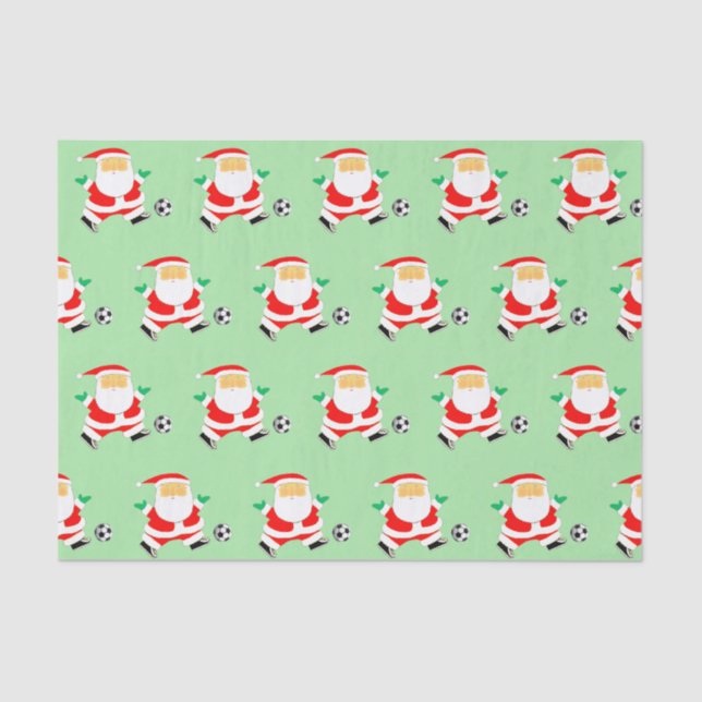 Papel De Seda Natal de Futebol (Frente )