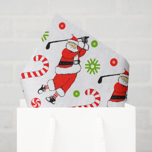 Papel De Seda Natal de Golfe (Sacola de presentes)